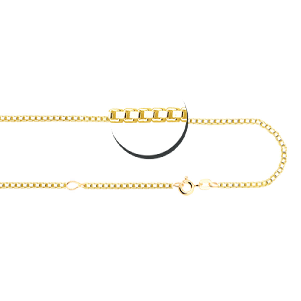 Golden box chain 45-50 cm