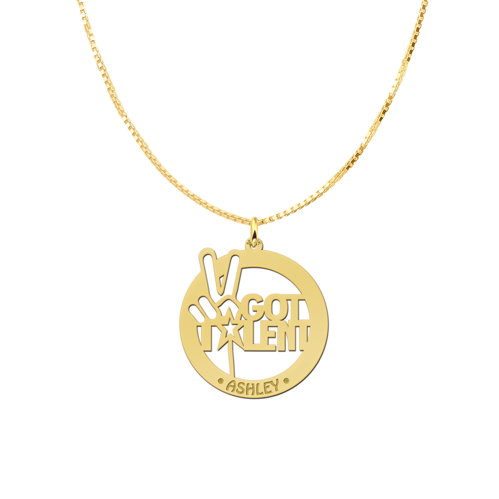 Gold namependant Talent