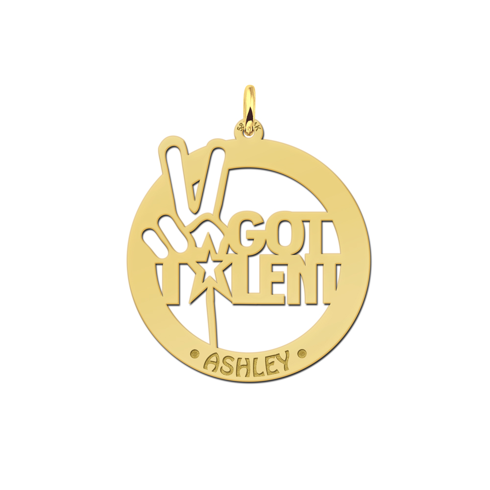 Gold namependant Talent