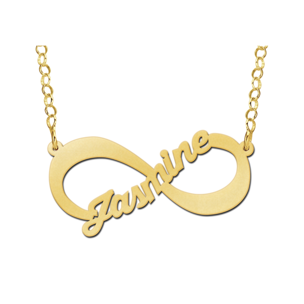 Gold Infinity Jewellery With Name