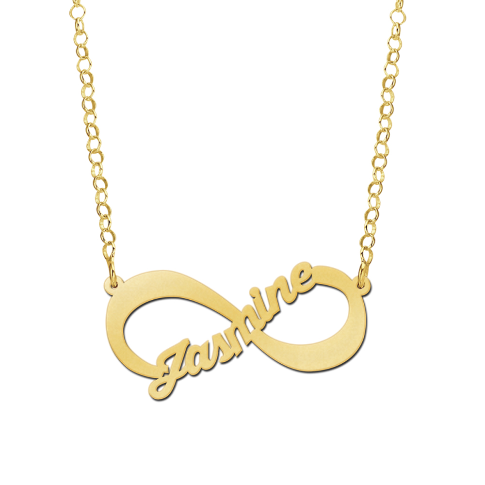Gold Infinity Jewellery With Name