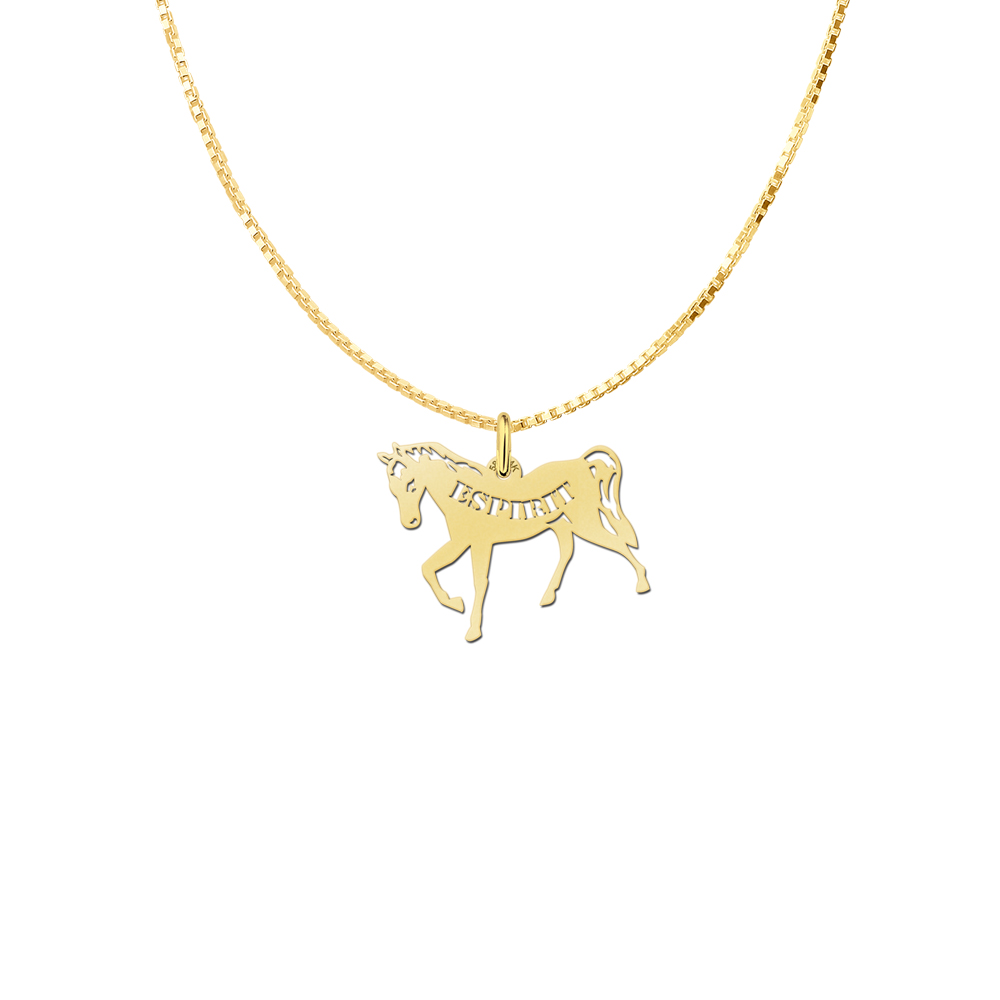 Golden pet namependant horse