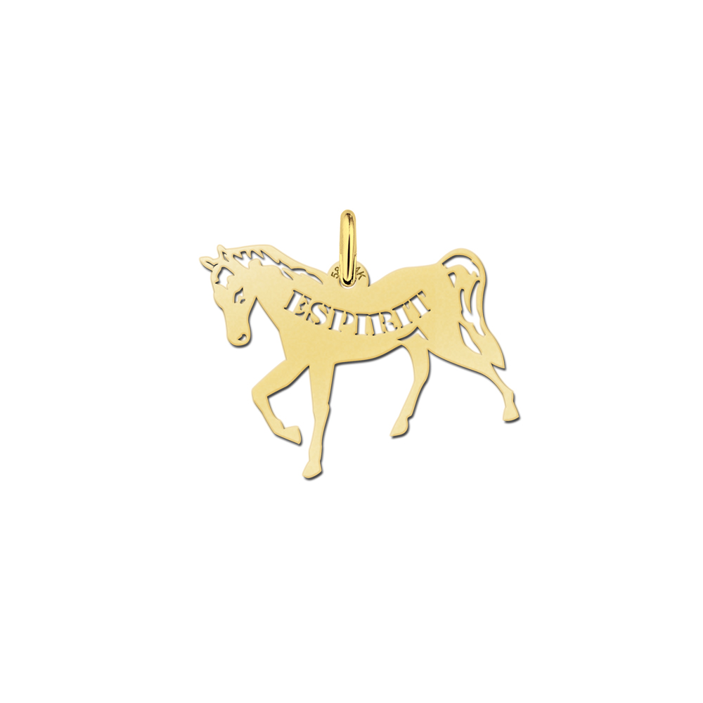 Golden pet namependant horse