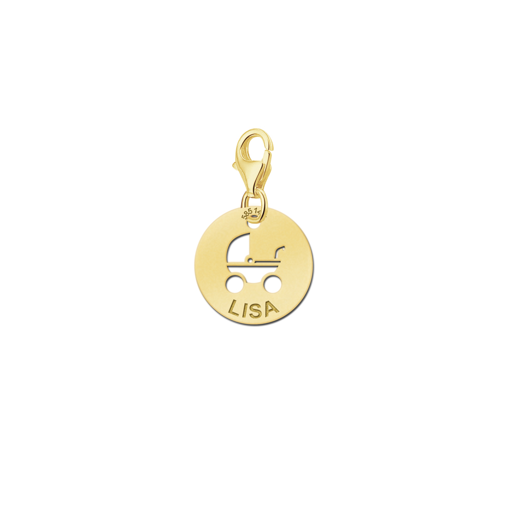 Name charm golden baby 