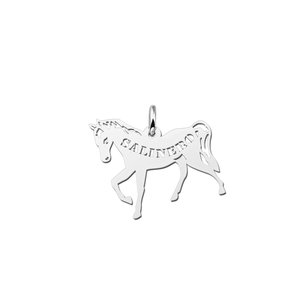 Silver Pendant with Horse