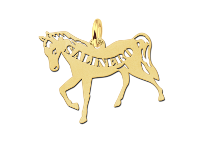 Golden Pendant with Horse