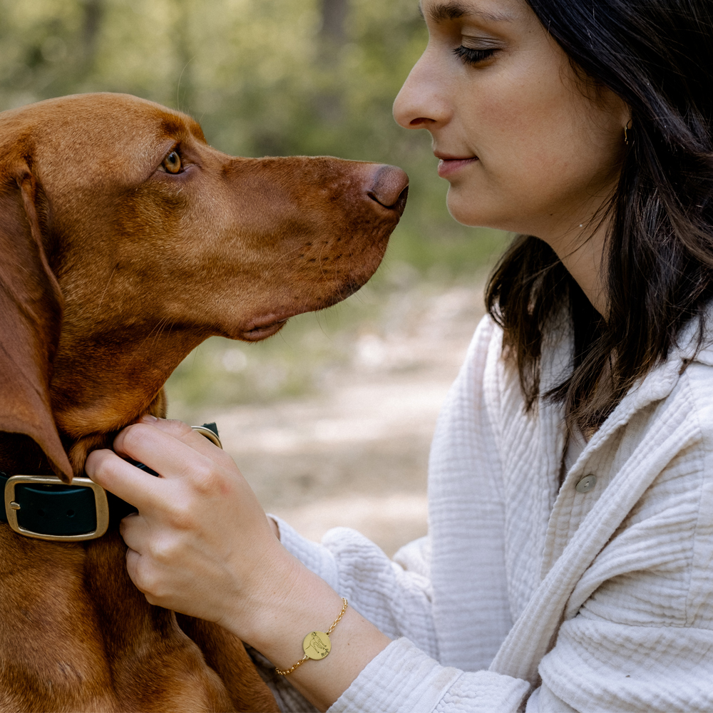 Gold dog bracelet Cavalier King Charles Spaniel Gold dog bracelet Cavalier King Charles Spaniel