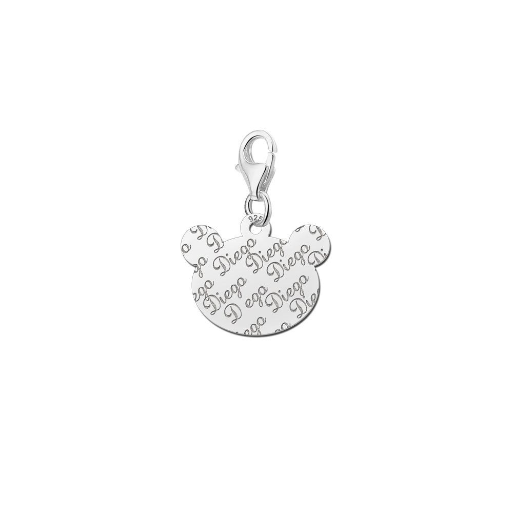 Silver namecharm repeat bearshead