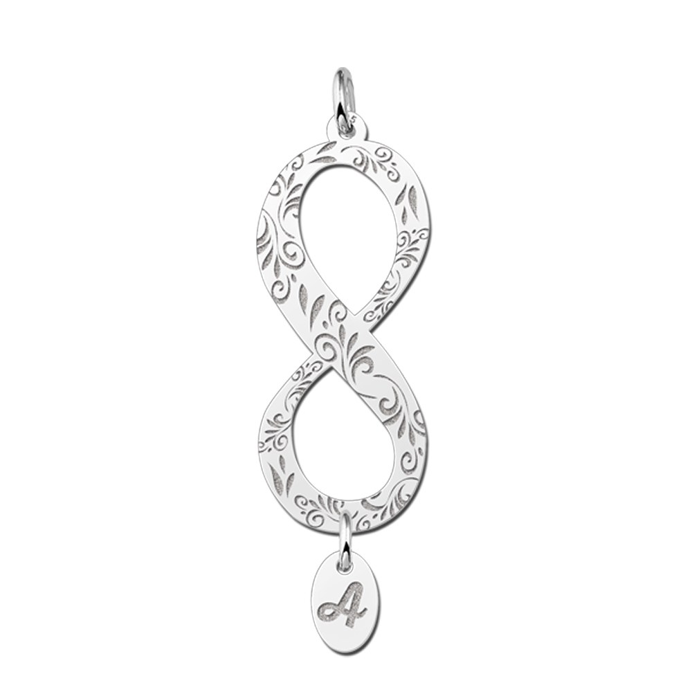 Infinity pendant with inital