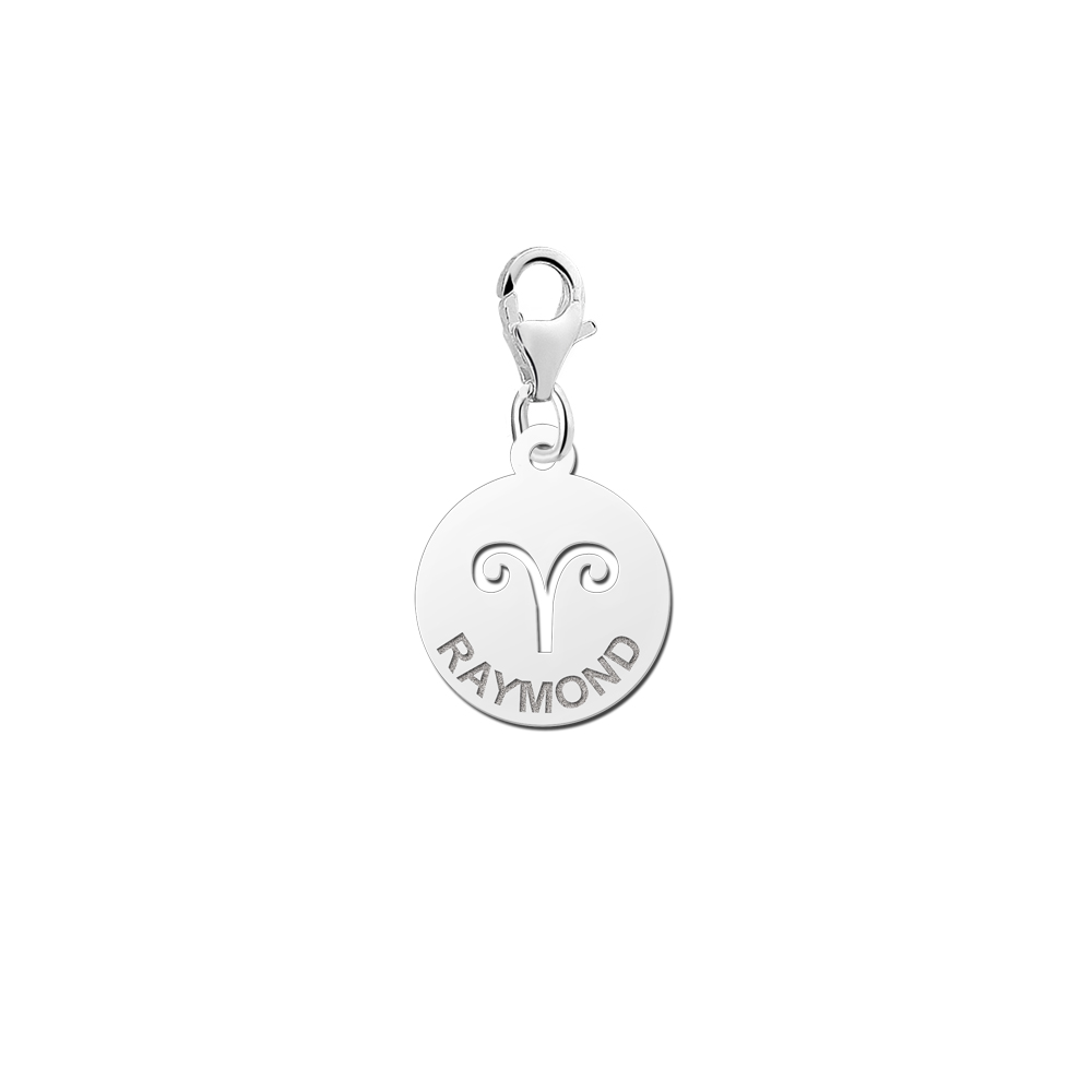 Silver zodiac namecharm Aries