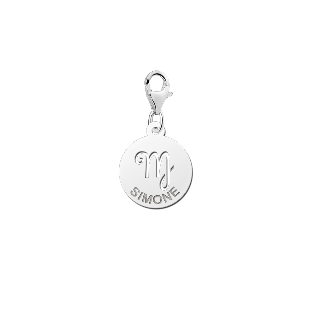 Silver zodiac namecharm Virgo
