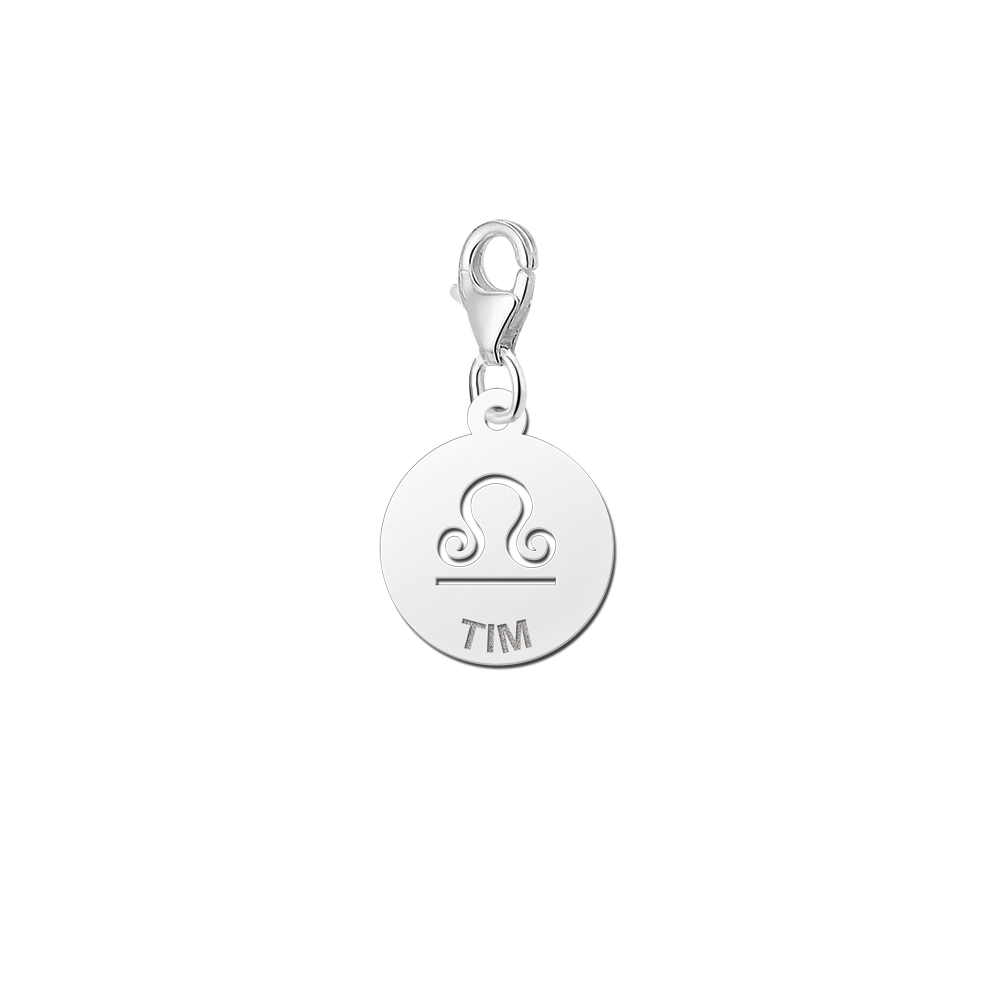 Silver zodiac namecharm Libra