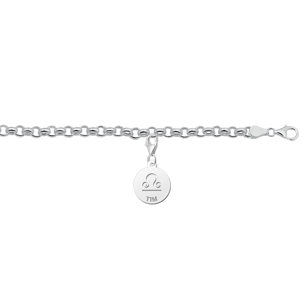 Silver zodiac namecharm Libra