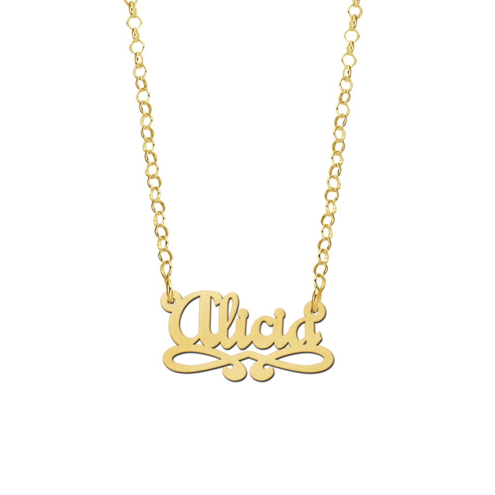 Alicia name necklace 2025