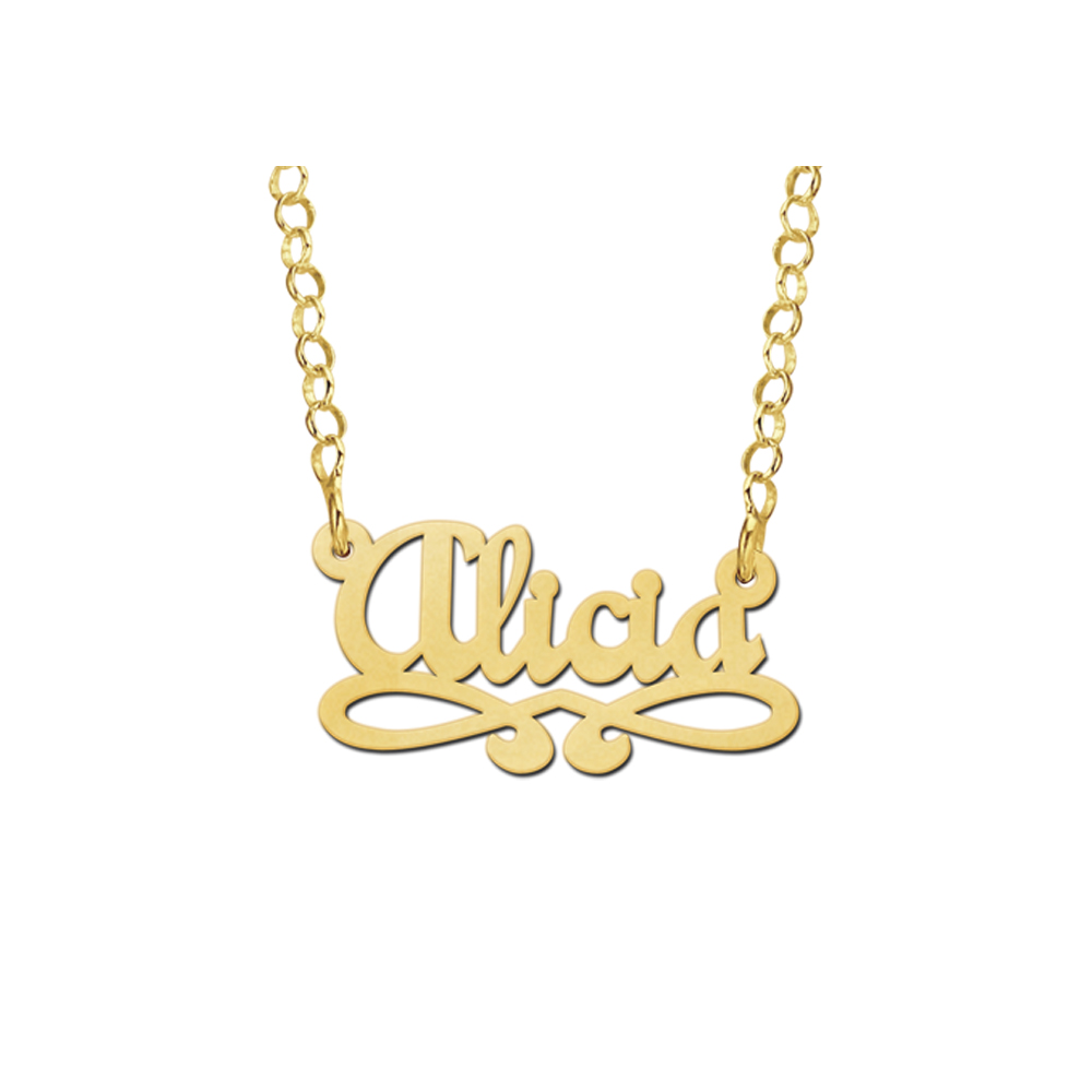 Alicia name necklace sale