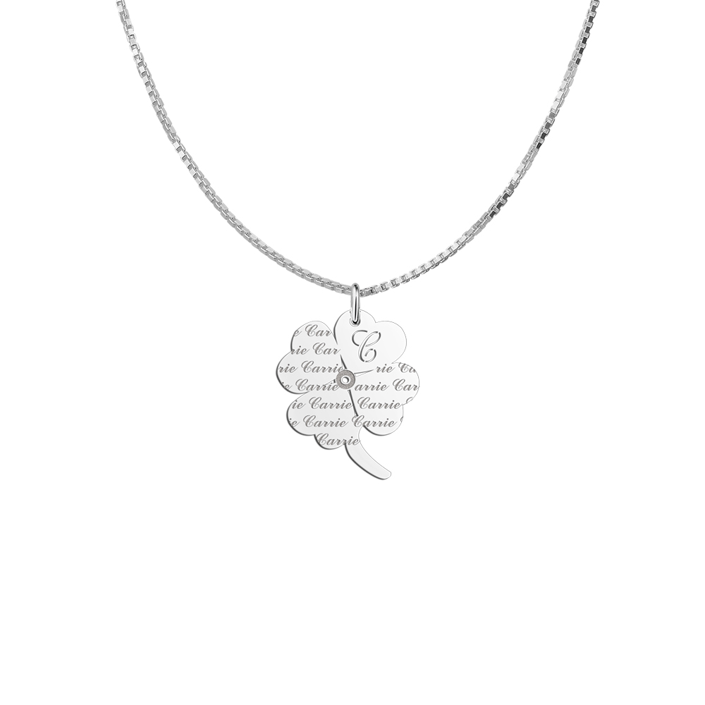 Name pendant Carrie Clover