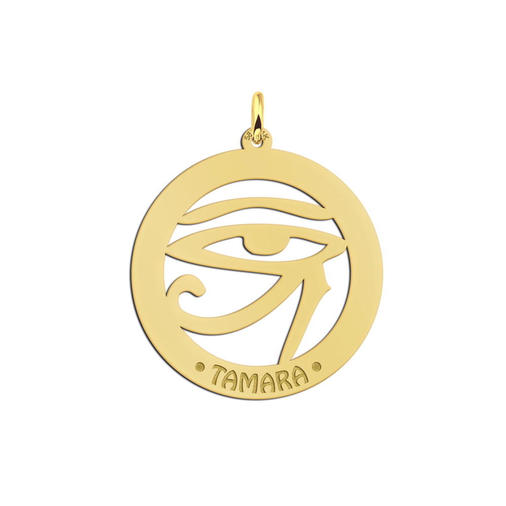 Gold namependant Horus