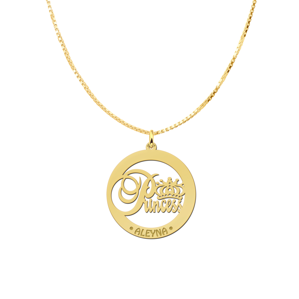 Namependant Gold Princess