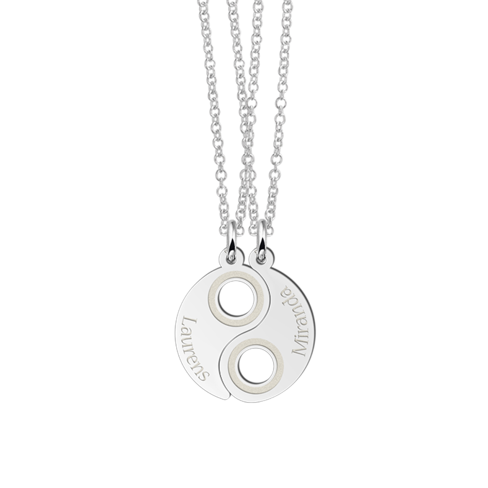 Silver interlocking pendant, YinYang