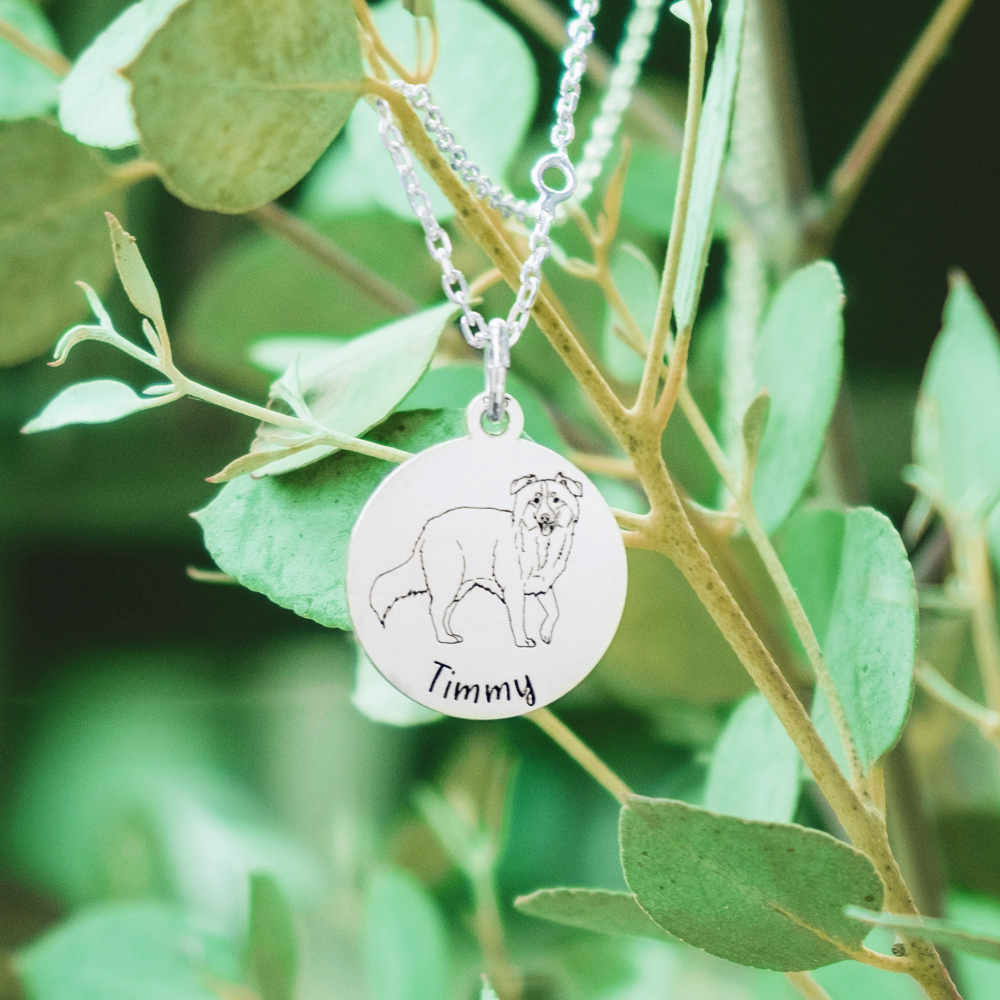 Silver dog pendant Cavalier King Charles Spaniel Silver dog pendant Cavalier King Charles Spaniel